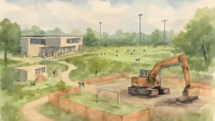 Construction Begins on New Sports Hub in Calverley