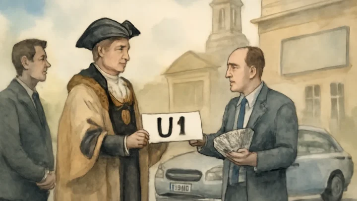 Sale of Historic U1 Number Plate Approved