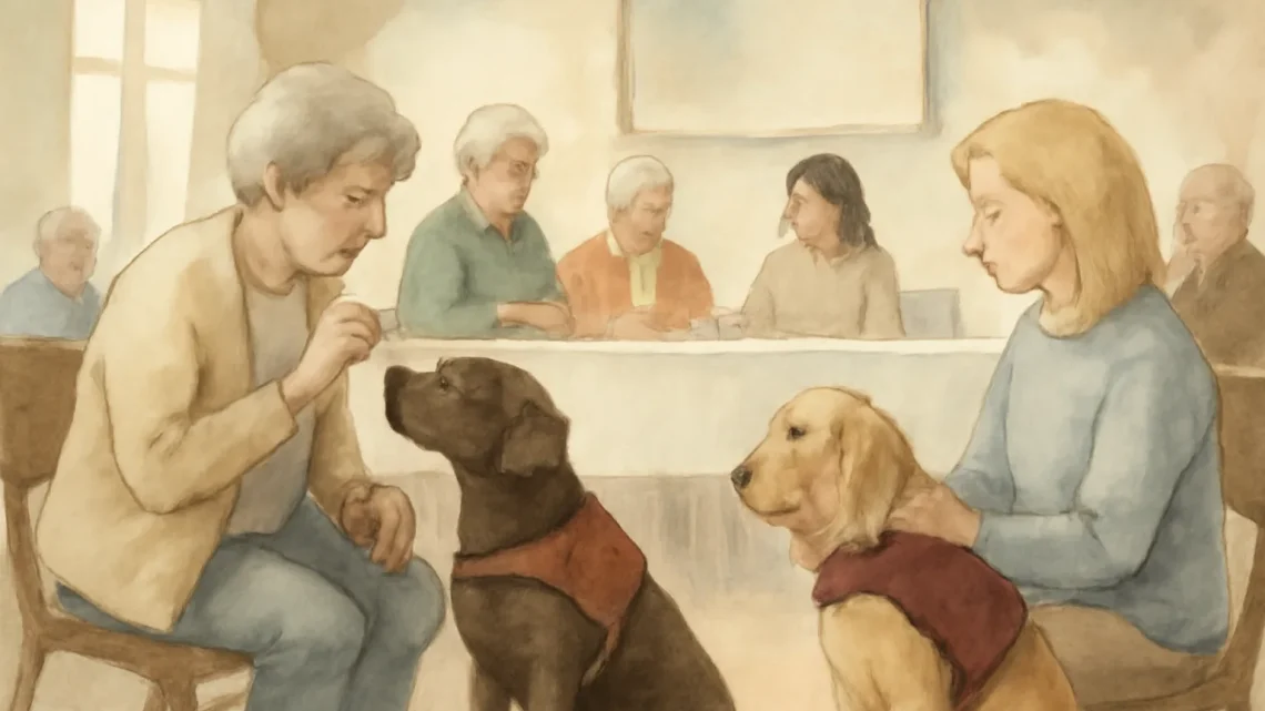 Hearing Dogs Attend Thorner Over 60’s Weekly Coffee Morning