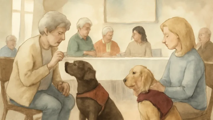 Hearing Dogs Attend Thorner Over 60’s Weekly Coffee Morning