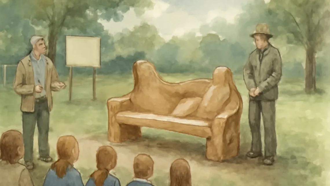 New Carved Oak Bench Unveiled in Otley’s Tittybottle Park