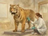 Leeds Tiger Undergoes Expert Conservation Work