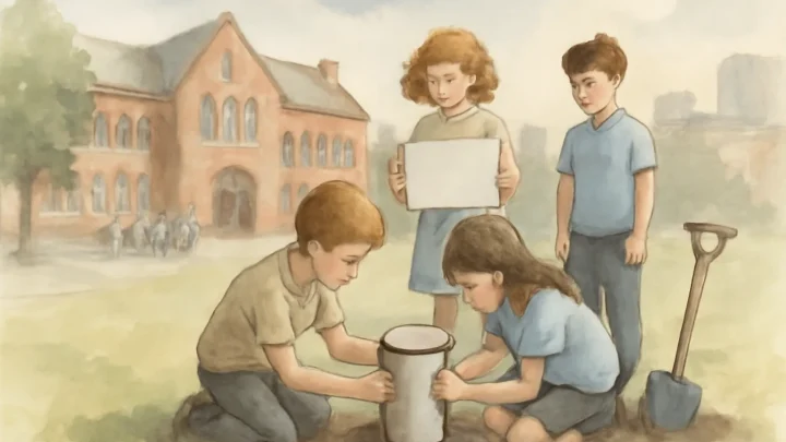 Leeds Pupils Bury Time Capsules to Mark 400 Years